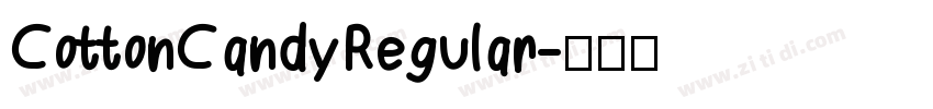 CottonCandyRegular字体转换 CottonCandyRegular字体转换