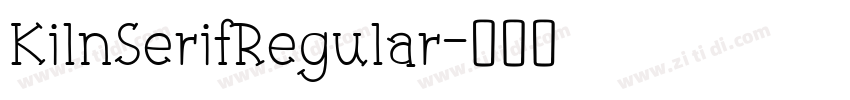 KilnSerifRegular字体转换