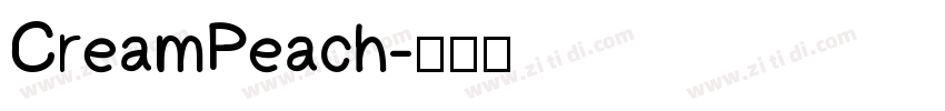 CreamPeach字体转换