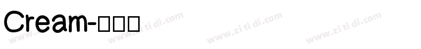 Cream字体转换