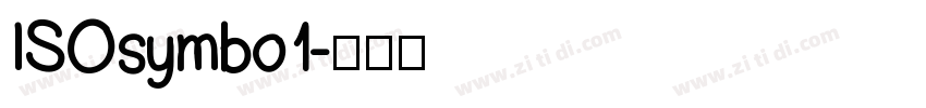 ISOsymbo1字体转换