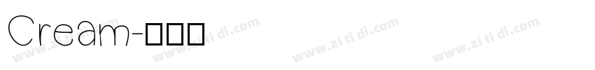 Cream字体转换