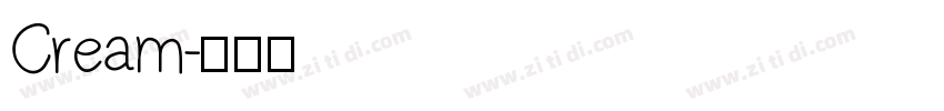 Cream字体转换