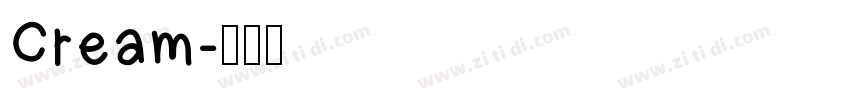 Cream字体转换