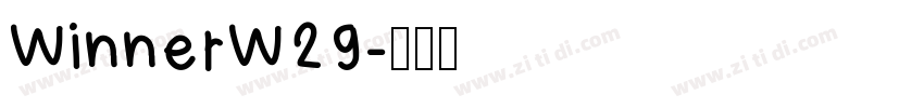 WinnerW29字体转换