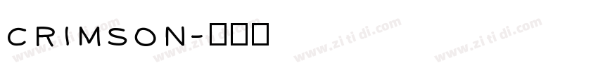 Crimson字体转换