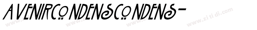 AvenirCondensCondens字体转换