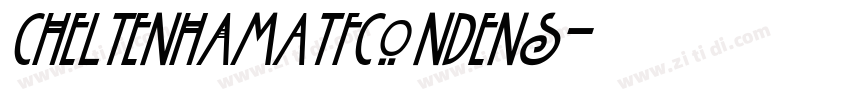 CheltenhamATFCondens字体转换