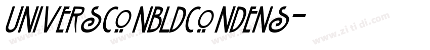 UniversConBldCondens字体转换