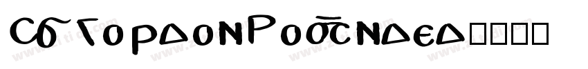 CSGordonRounded字体转换