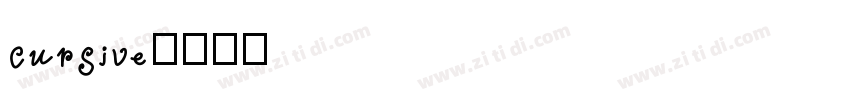 cursive字体转换