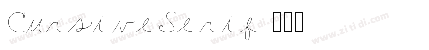 CursiveSerif字体转换