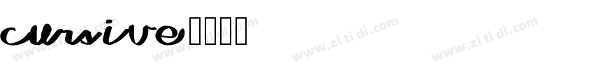 cursive字体转换