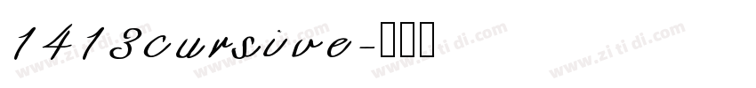 1413cursive字体转换