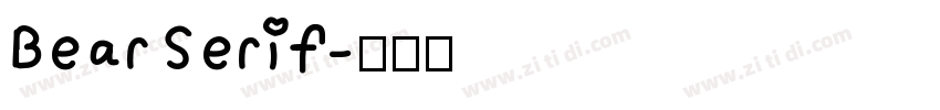 BearSerif字体转换