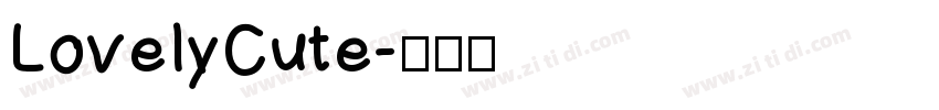 LovelyCute字体转换