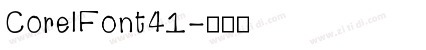 CorelFont41字体转换