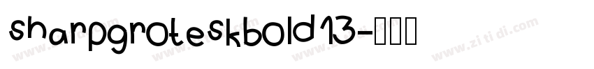 sharpgroteskbold13字体转换