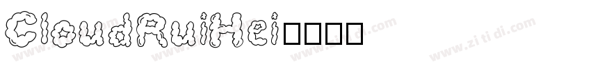 CloudRuiHei字体转换