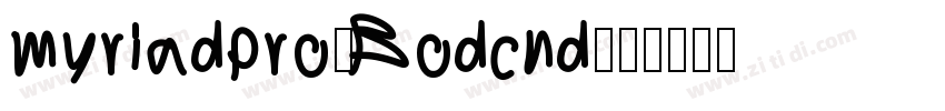 myriadpro-Bodcnd粗体字体转换
