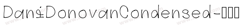 DaniDonovanCondensed字体转换