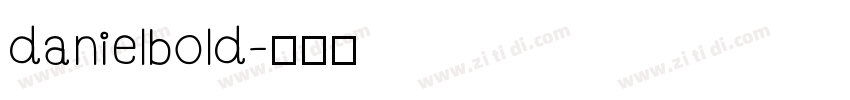 danielbold字体转换