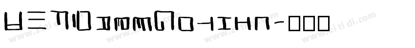 ZXFDarkGothic字体转换