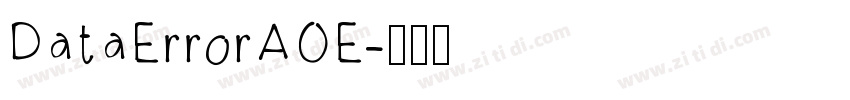 DataErrorAOE字体转换