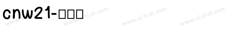 cnw21字体转换