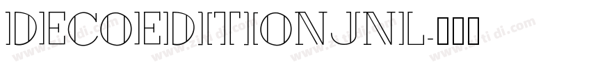 DecoEditionJNL字体转换