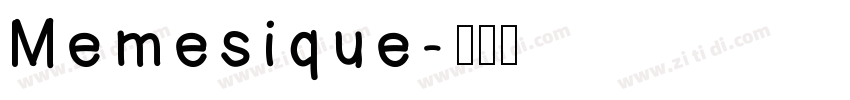 Memesique字体转换