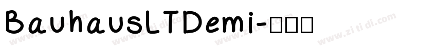 BauhausLTDemi字体转换