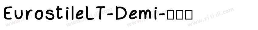 EurostileLT-Demi字体转换