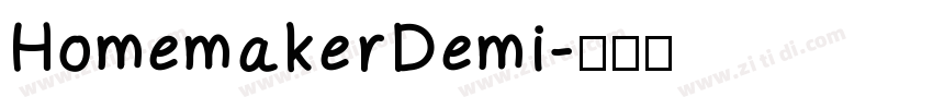 HomemakerDemi字体转换
