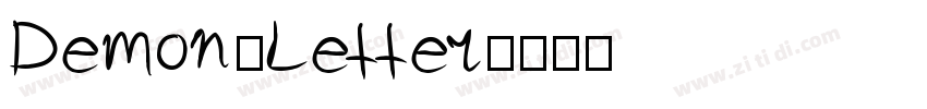 Demon_Letter字体转换