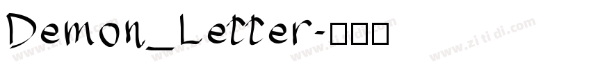 Demon_Letter字体转换