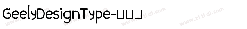 GeelyDesignType字体转换