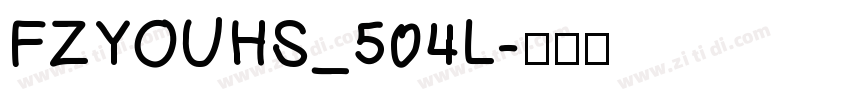 FZYOUHS_504L字体转换