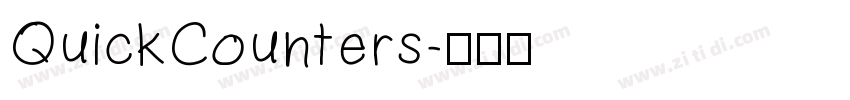 QuickCounters字体转换
