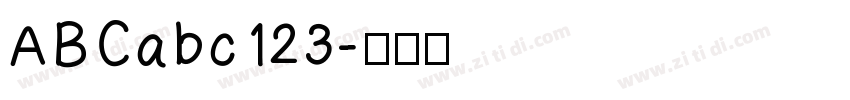 ABCabc123字体转换