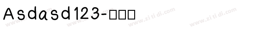 Asdasd123字体转换