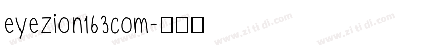 eyezion163com字体转换