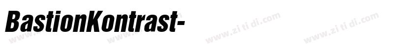 BastionKontrast字体转换