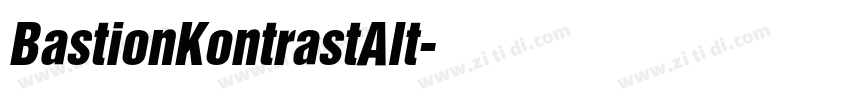 BastionKontrastAlt字体转换