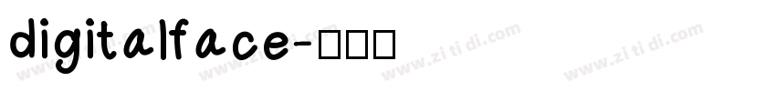 digitalface字体转换