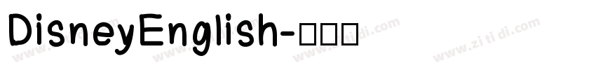 DisneyEnglish字体转换