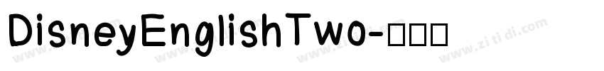DisneyEnglishTwo字体转换