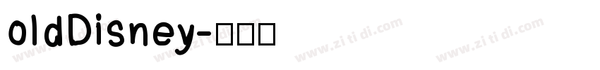 oldDisney字体转换