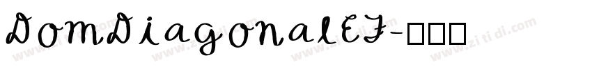 DomDiagonalEF字体转换