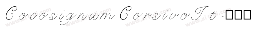 CocosignumCorsivoIt字体转换